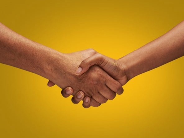 white pills on a yellow background